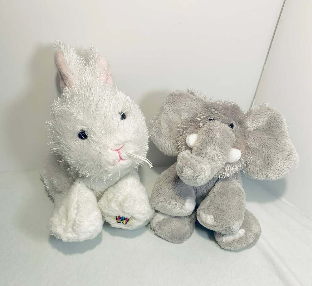 Lilkinz Elephant and White Bunny Plush